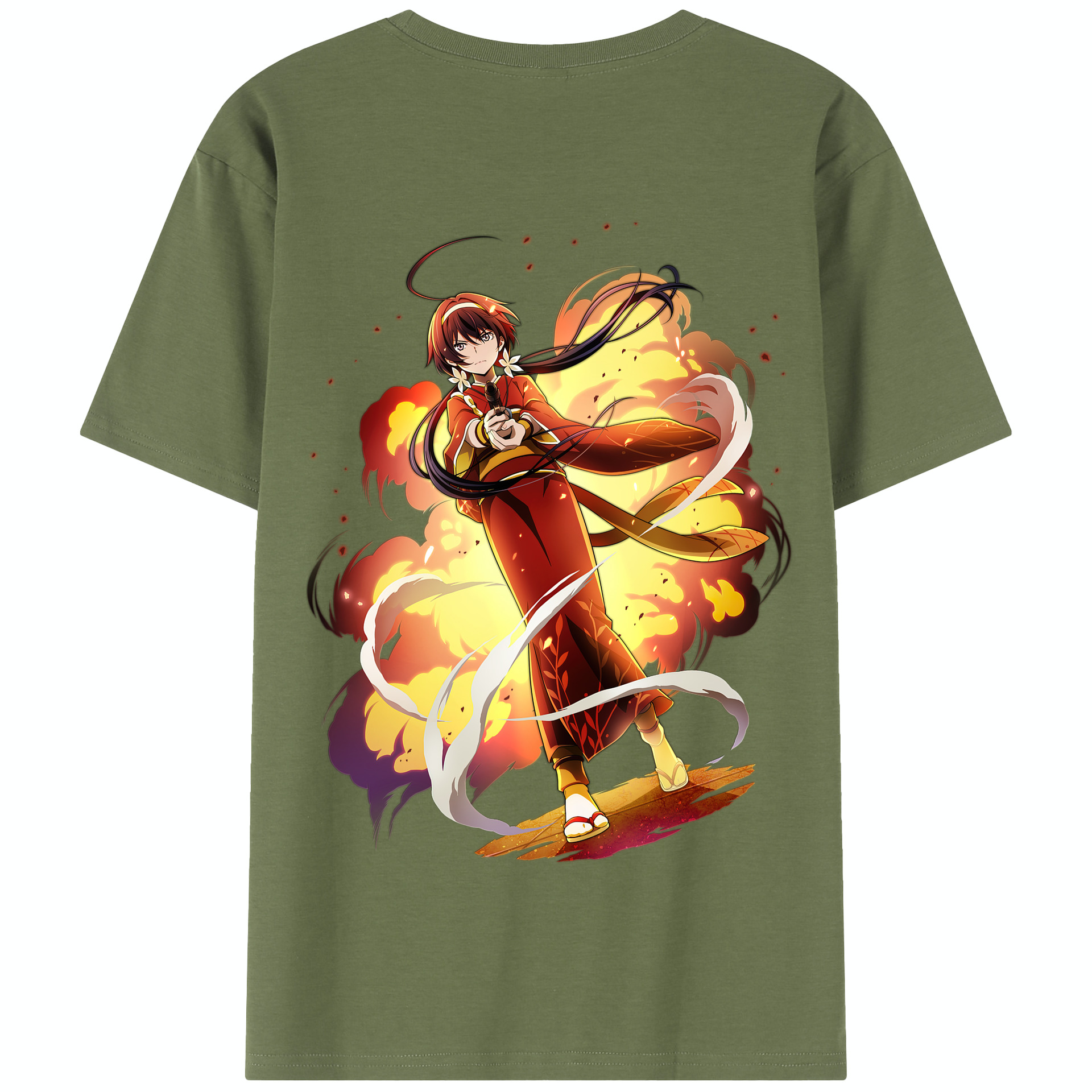 （画像用） 文豪ストレイドッグス Bungo Stray Dogs 綿100％半袖Tシャツ（背面プリント）